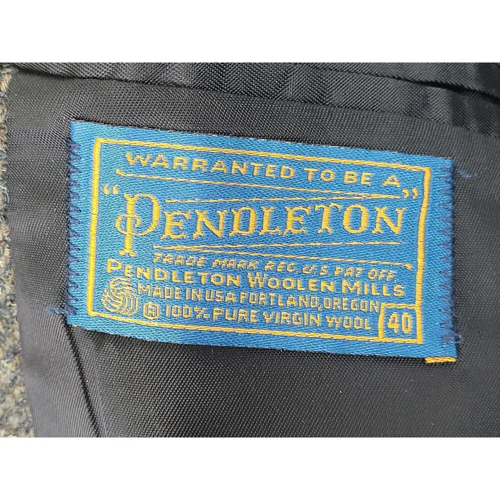 Vintage Pendleton Western Wool Blazer w Elbow Patches Men's Sz 40